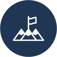 Flag on a Mountain Icon